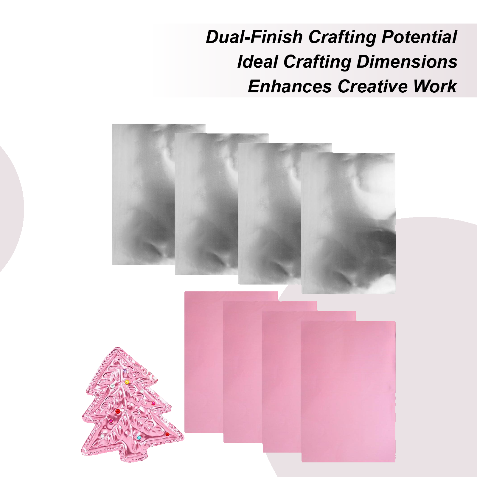 Art Craft Paper - Embossing Foil 8 Pieces Aluminum Craft