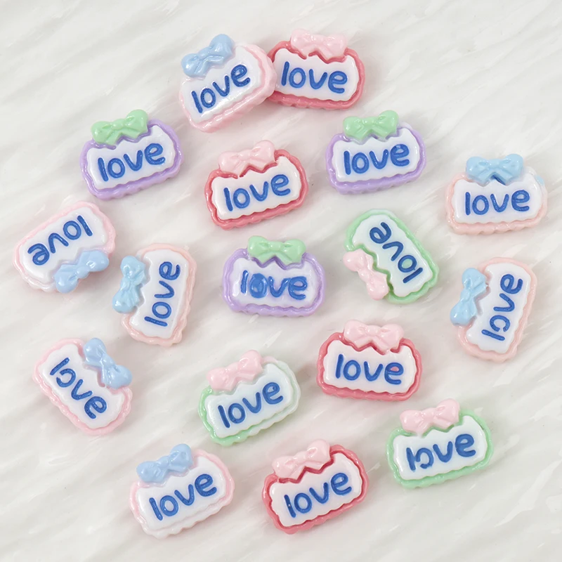 Art Craft Letter A - 30Pcs Mini Love Letter Resin Flat
