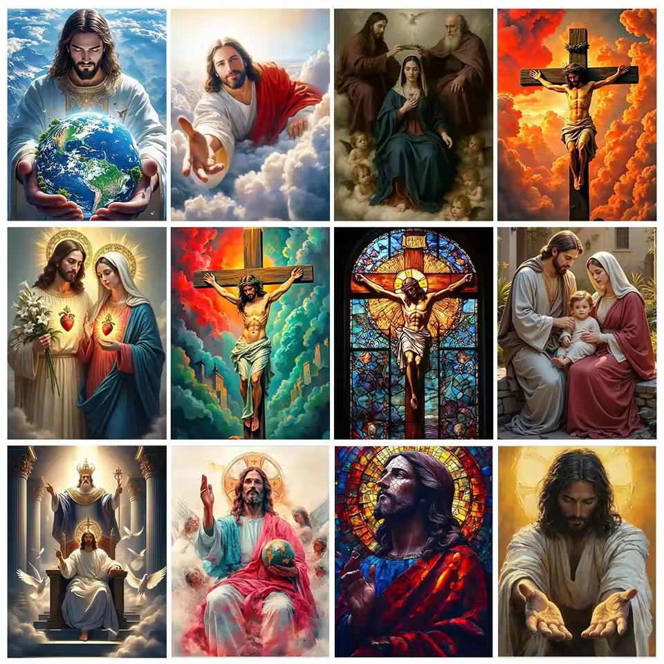 Wallpaper Art And Craft - New Arrivals Diamond Painting Jesus Cross