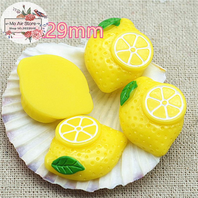 Art Craft Japan - 10pcs Lemon fruit Resin Flat back