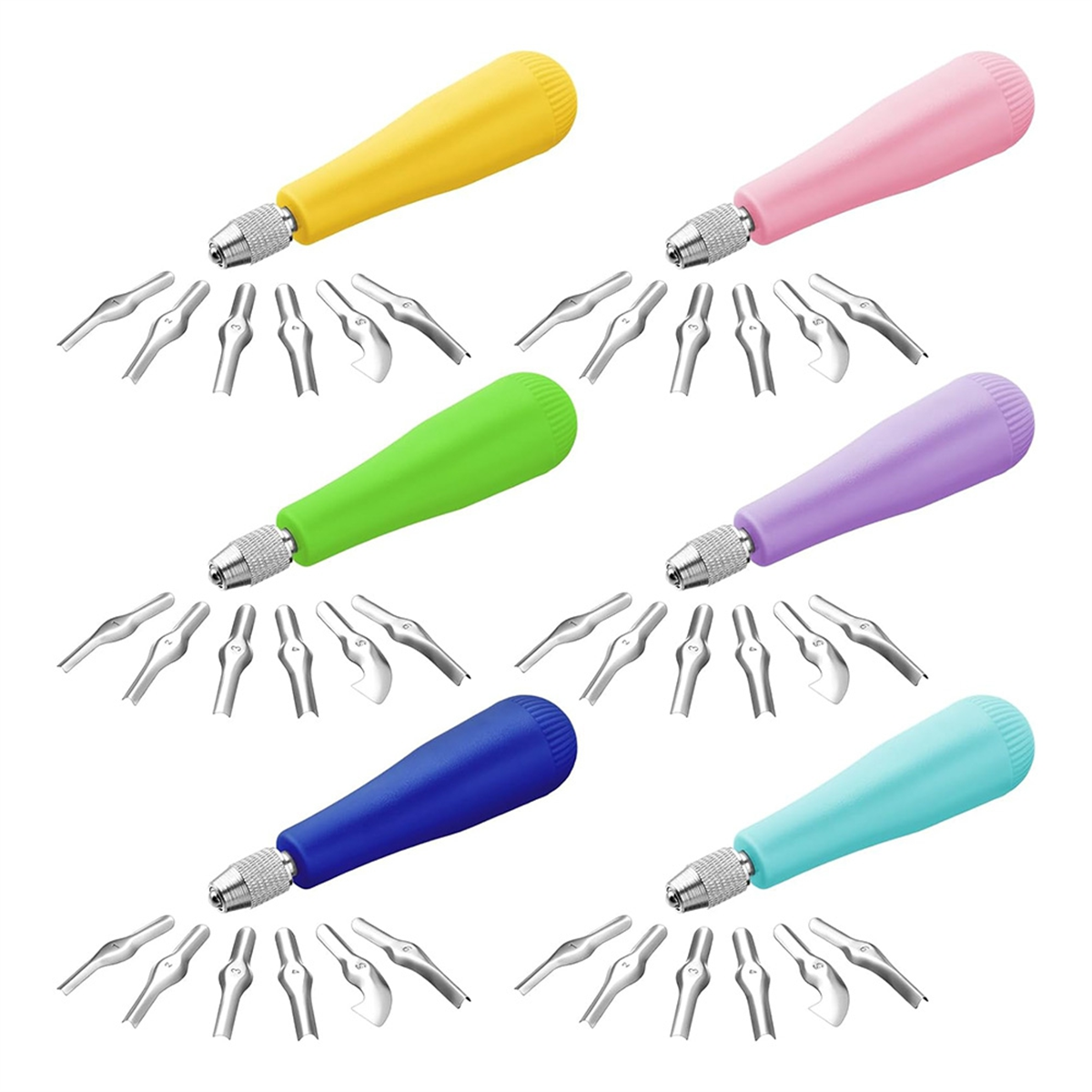 Linocut Carving Tool - 6Pack Craft Linoleum Cutter Kit Carving