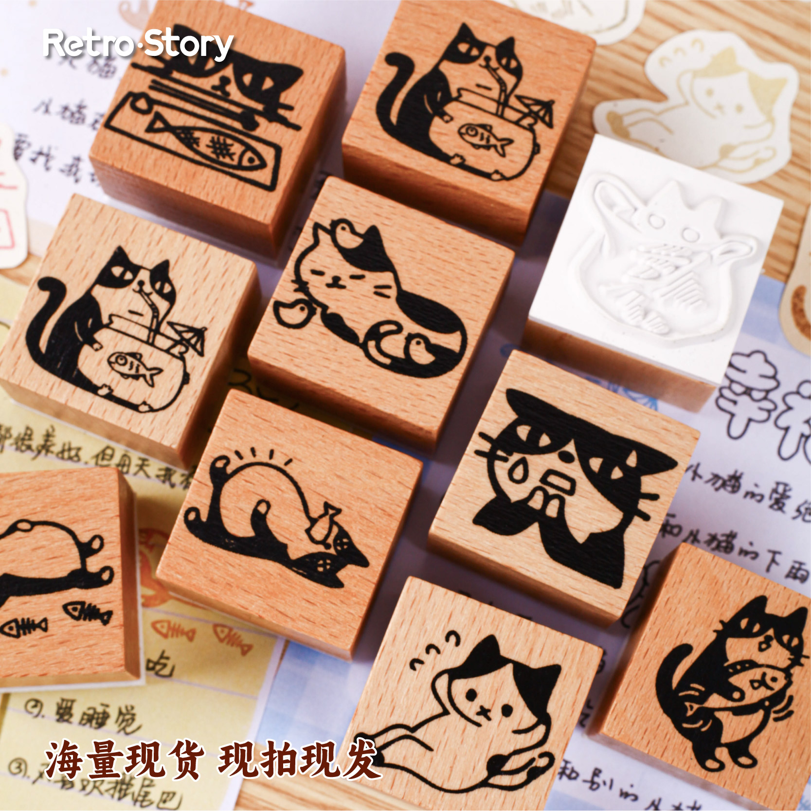 Rubber Stamp Blank - 1pc Alphabet Stamps Vintage Wooden Rubber