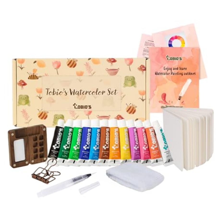 Art & Craft Toys For Kids - Original Mini Wooden Watercolor Paint Set