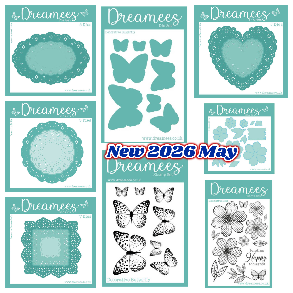 Rubber Stamp Blank - 2026 New Layering Heart Square Oval