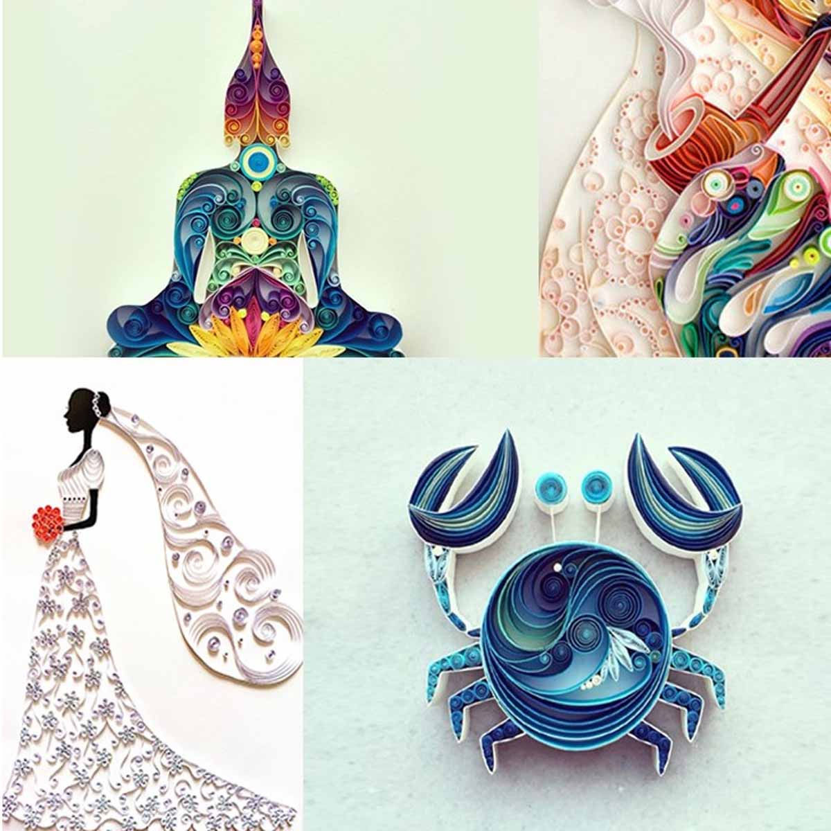 Wallpaper Art And Craft - 120Pcs Quilling Paper Strips Set DIY