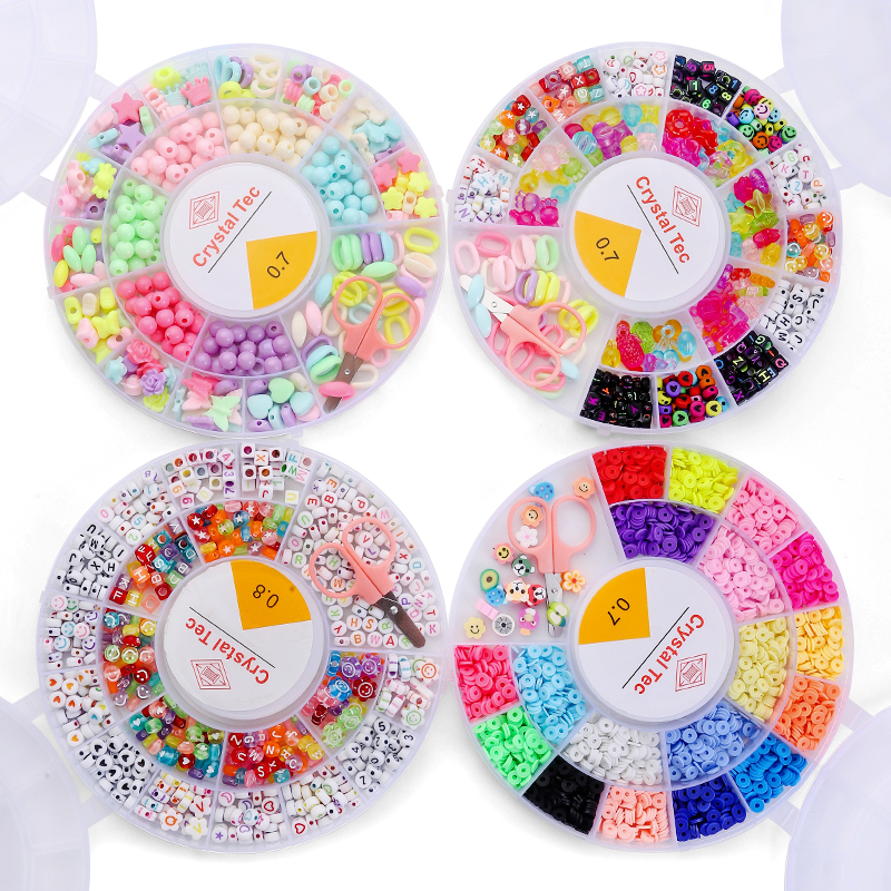 Art Craft Letter A - Clay Beads Bracelet Making Kit Seed
