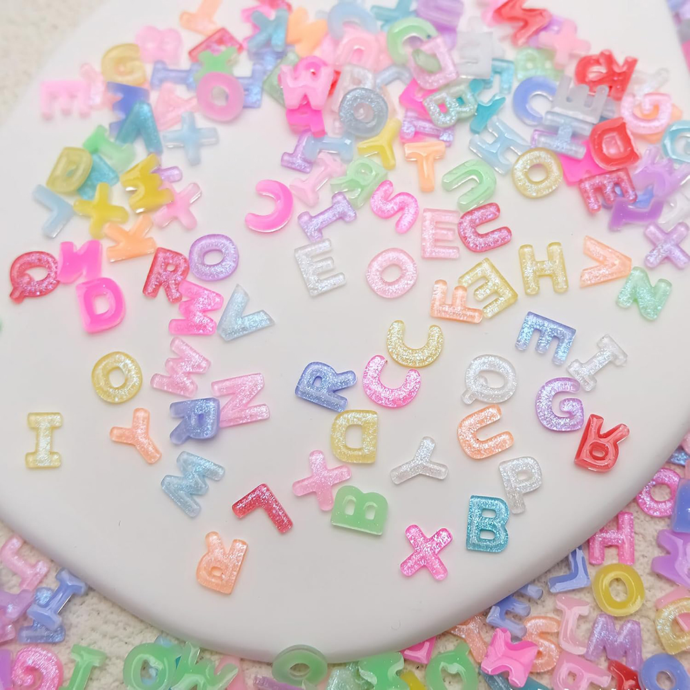 Art Craft Letter A - 100pcs Mix Letter Nail Art Charms