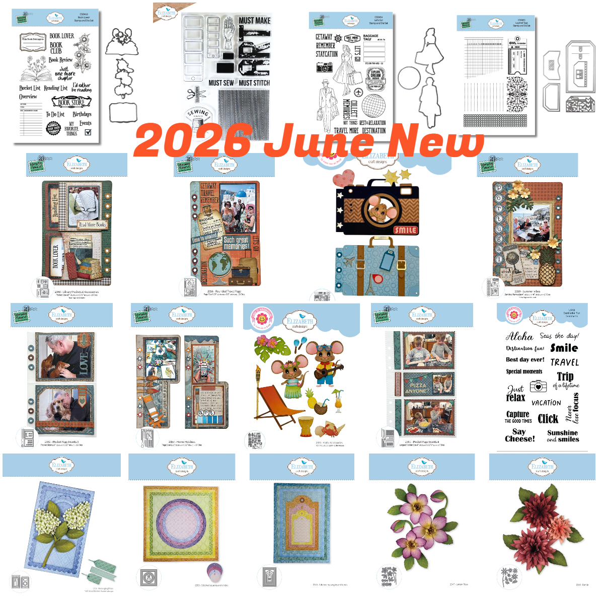 Rubber Stamp Blank - Destination Fun Sentiments Accessories Metal Cutting