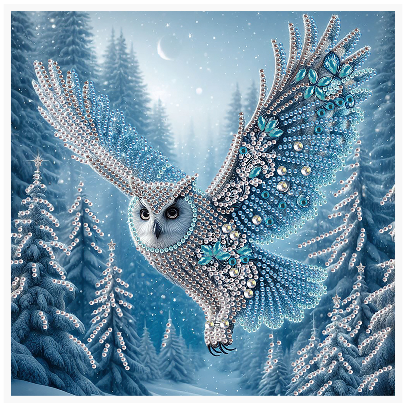 Art Craft Kits - 5D DIY Diamond Painting Kit Owl