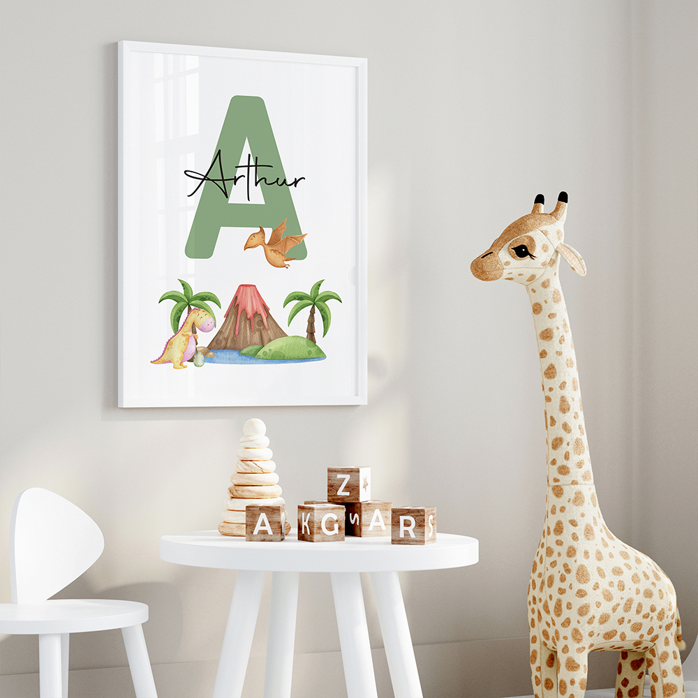 3pcs Personalized Custom Name  - Art Craft Dinosaur avis et prix