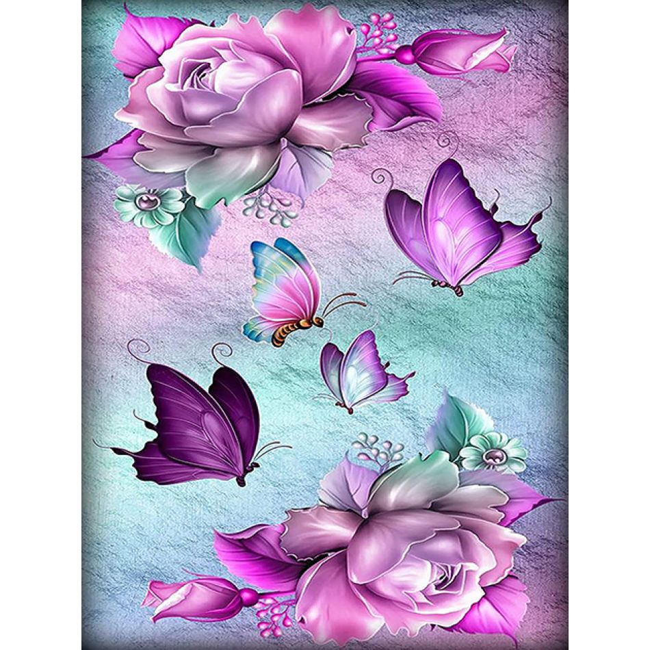 RUOPOTY Purple Flowers Diamond - Art Craft Decoration Ideas avis et prix