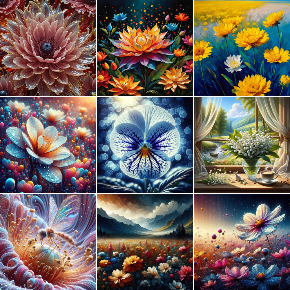 Flowers Pansy Lotus Paint By N - Art Craft Decoration Ideas avis et prix