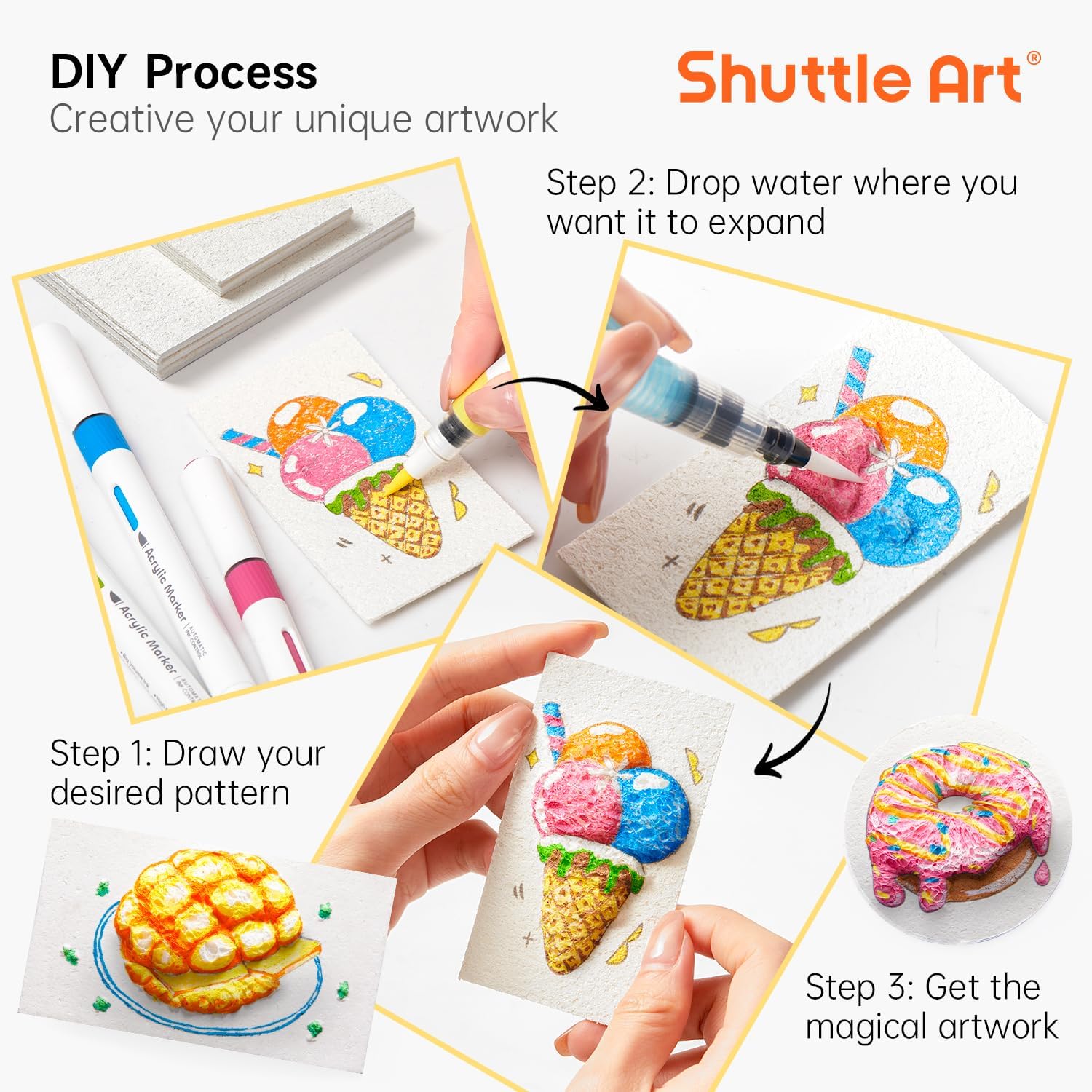 3D Puffy Foam Texture Painting - Art Craft Paper avis et prix