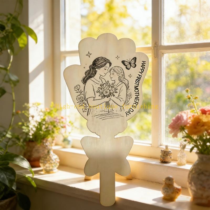 L9NB Wooden Hand Painted Flowe - Art And Craft For Mother'S Day avis et prix