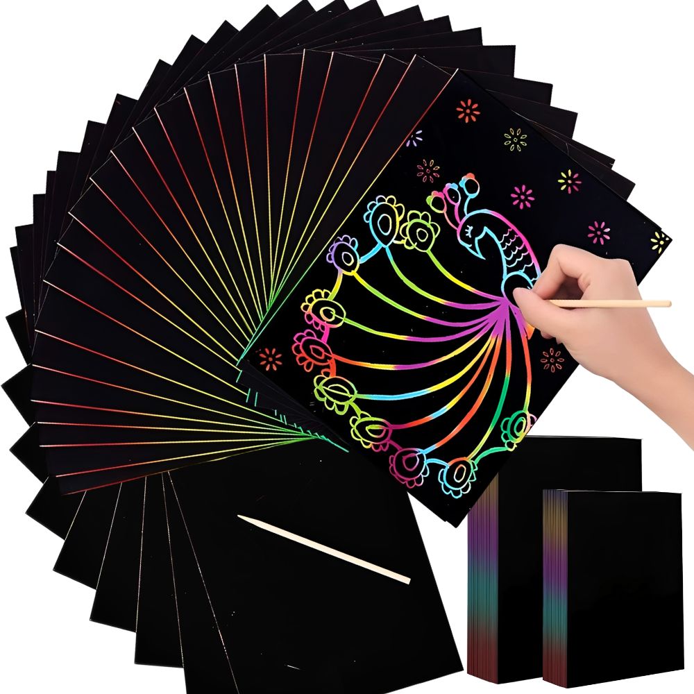 20pcs 16K/32K Rainbow Scratch  - Art Craft Rainbow avis et prix