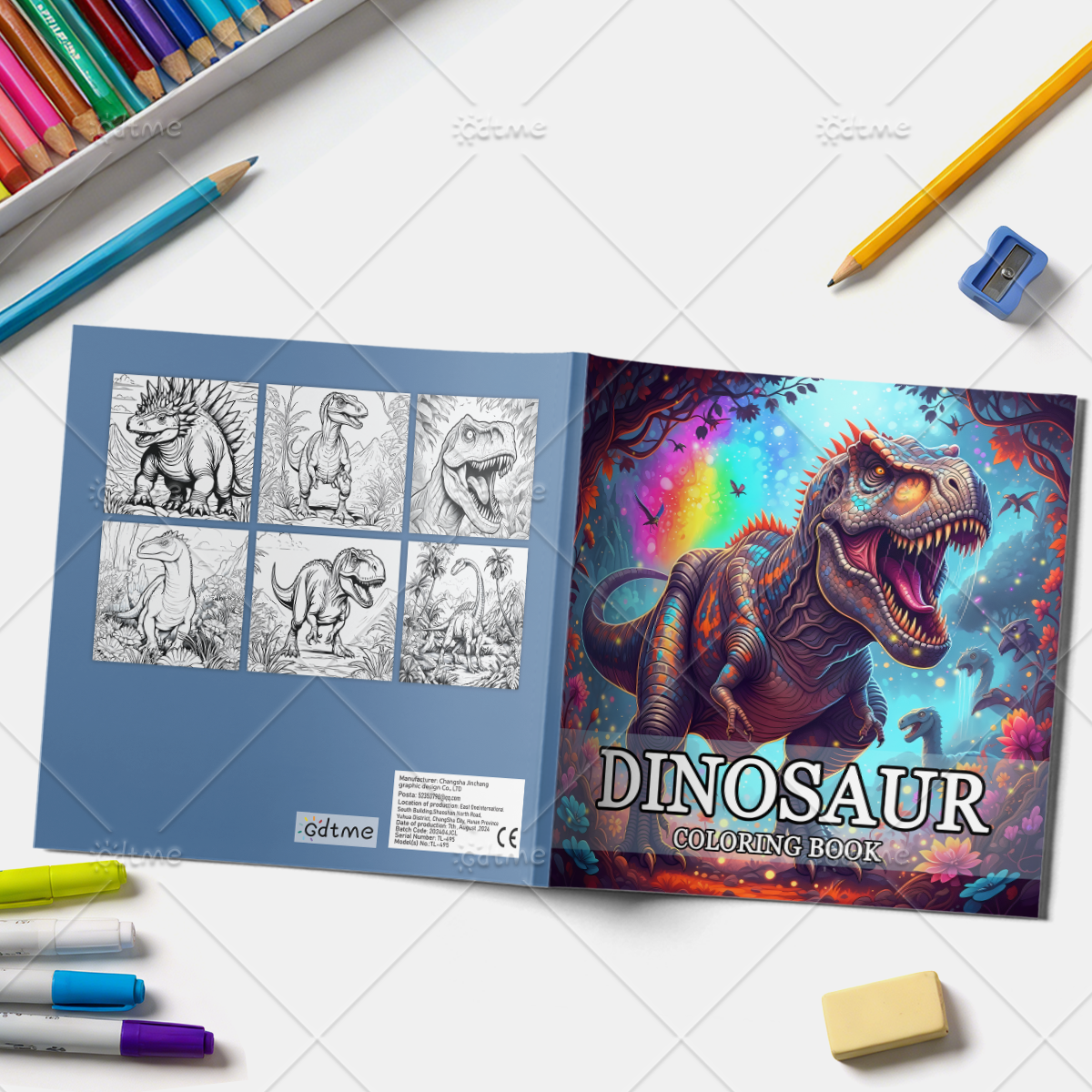 DINOSAUR Coloring Book Adult R - Art Craft Dinosaur avis et prix