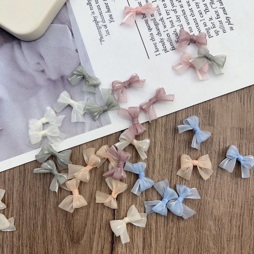 10Pcs Colorful Bow Pearlescent - Art Craft Yarn avis et prix