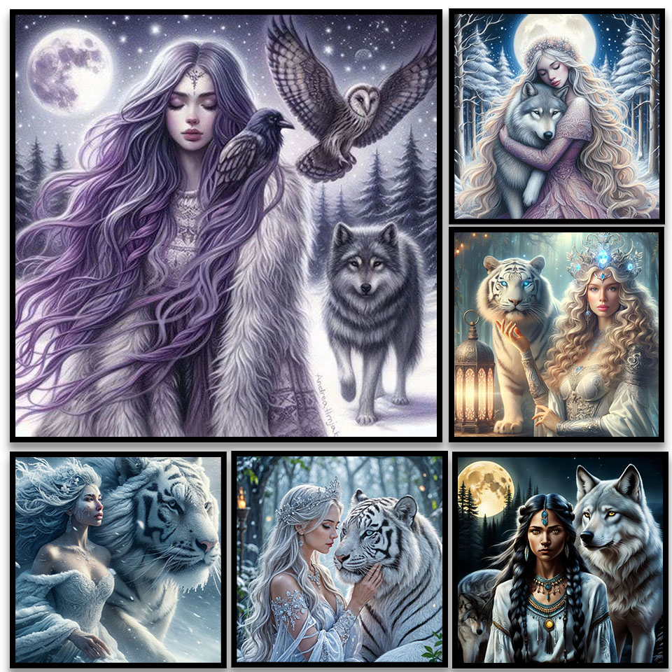 5D DIY Diamond Painting: Woman - Art Craft Lion avis et prix