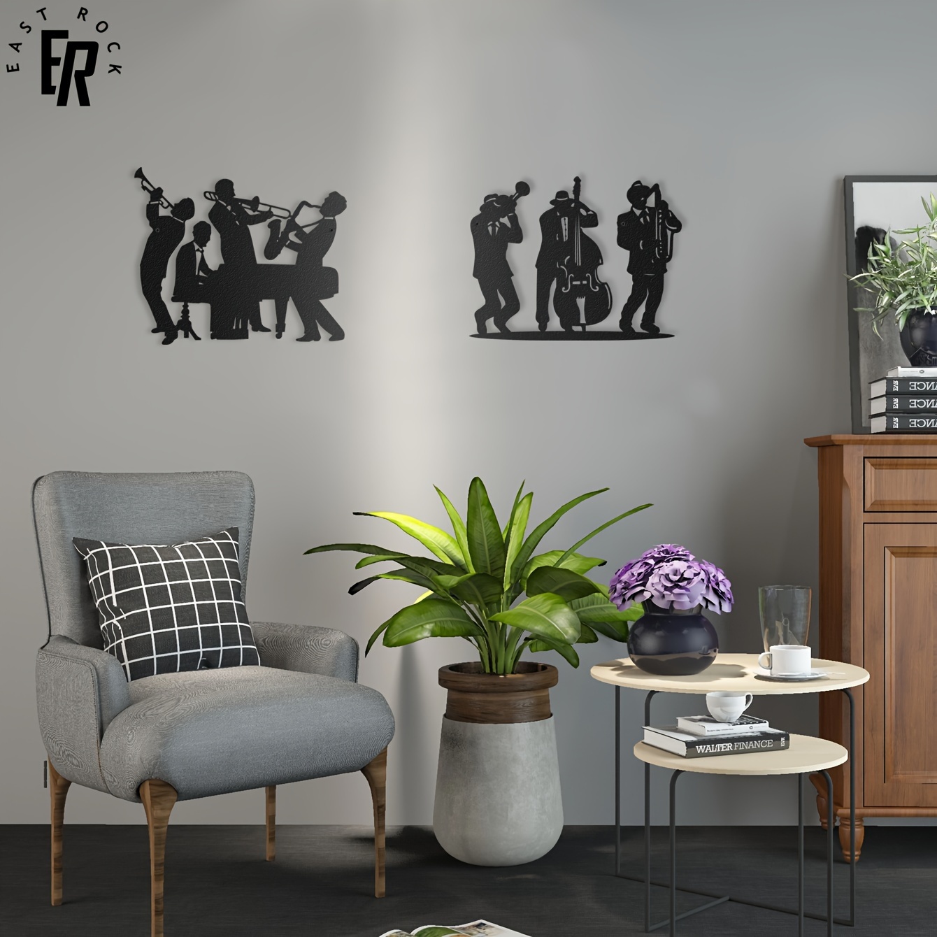Metal Musician Silhouette Wall - Art Craft Cafe avis et prix