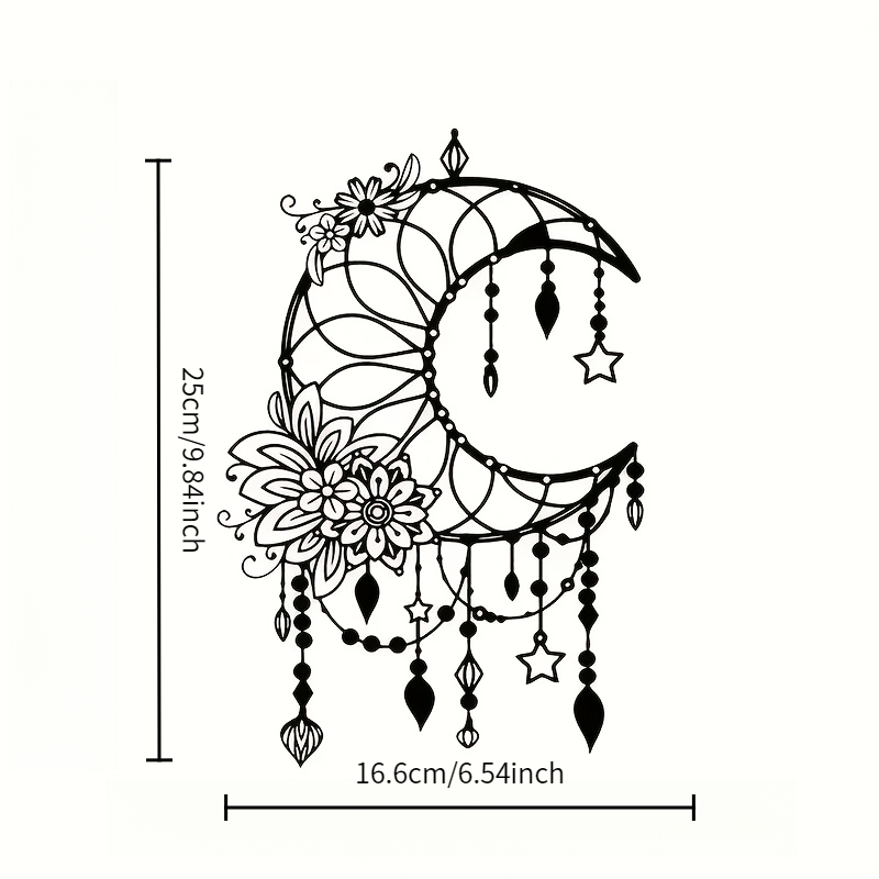 Elegant Gothic Crescent and Fl - Art Craft Cafe avis et prix