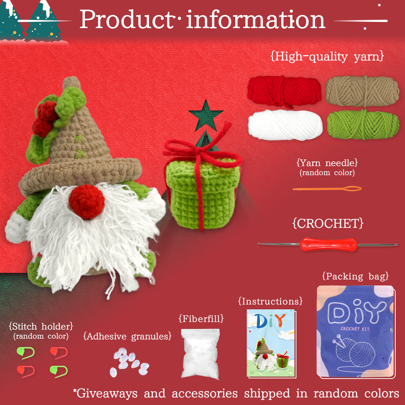 YAMAXIN 2PC Christmas Themed C - Art Craft Yarn avis et prix