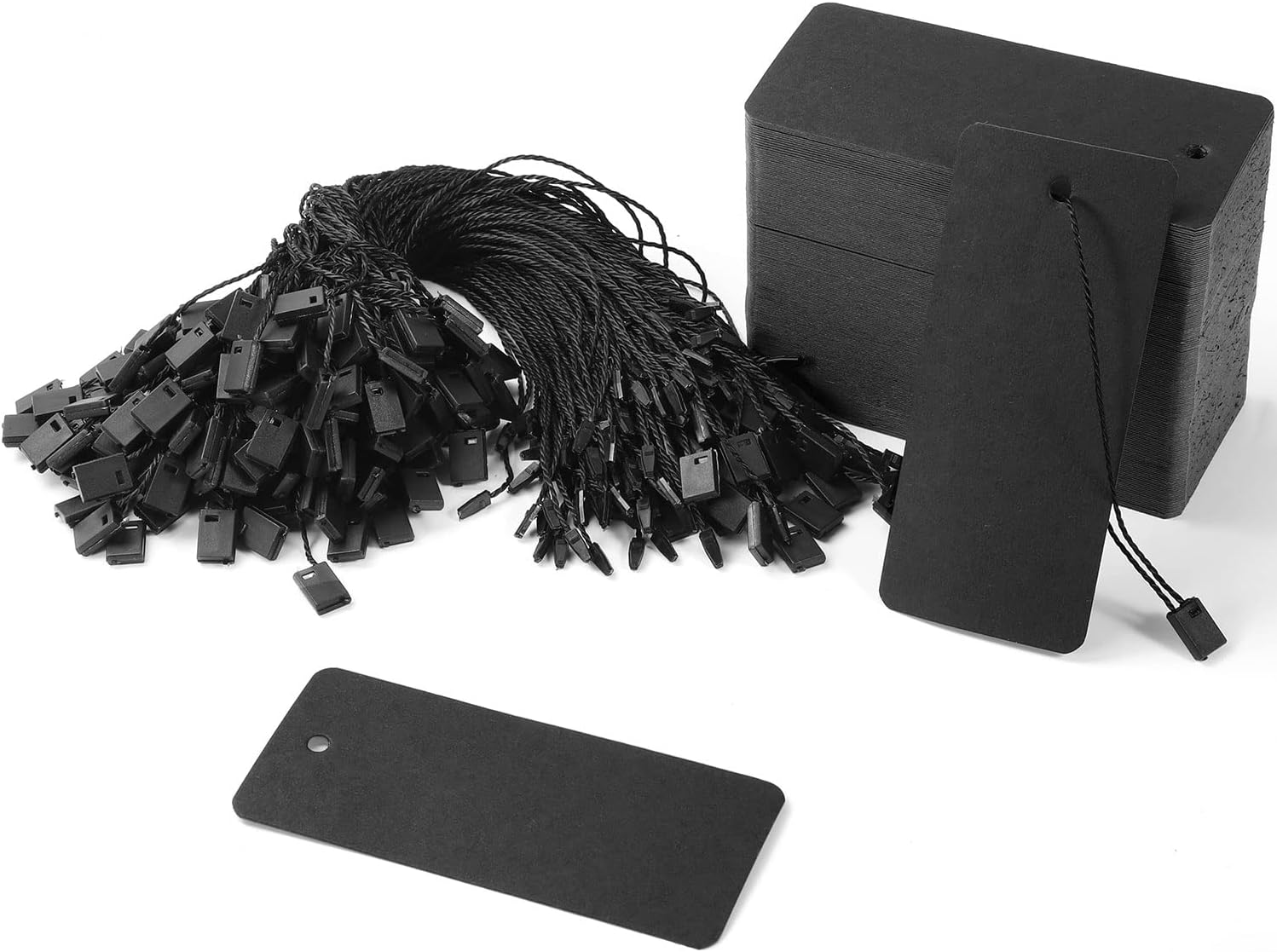 200 Black Paper Clothing Tags  - Art Craft Paper avis et prix