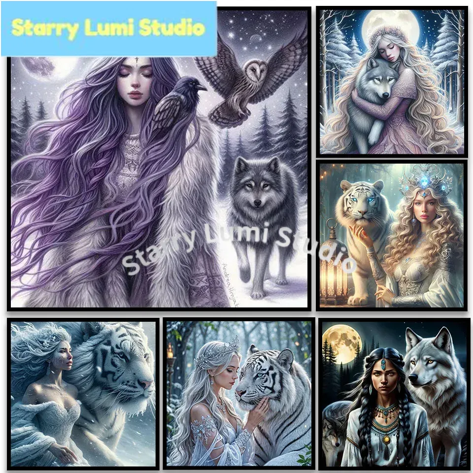 5D DIY Diamond Painting: Woman - Art Craft Lion avis et prix