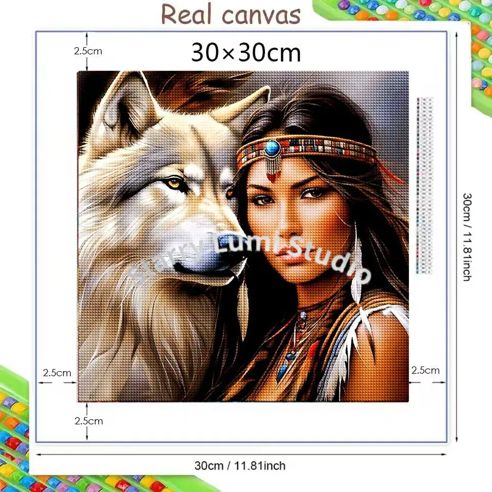 5D DIY Diamond Painting: Woman - Art Craft Lion avis et prix