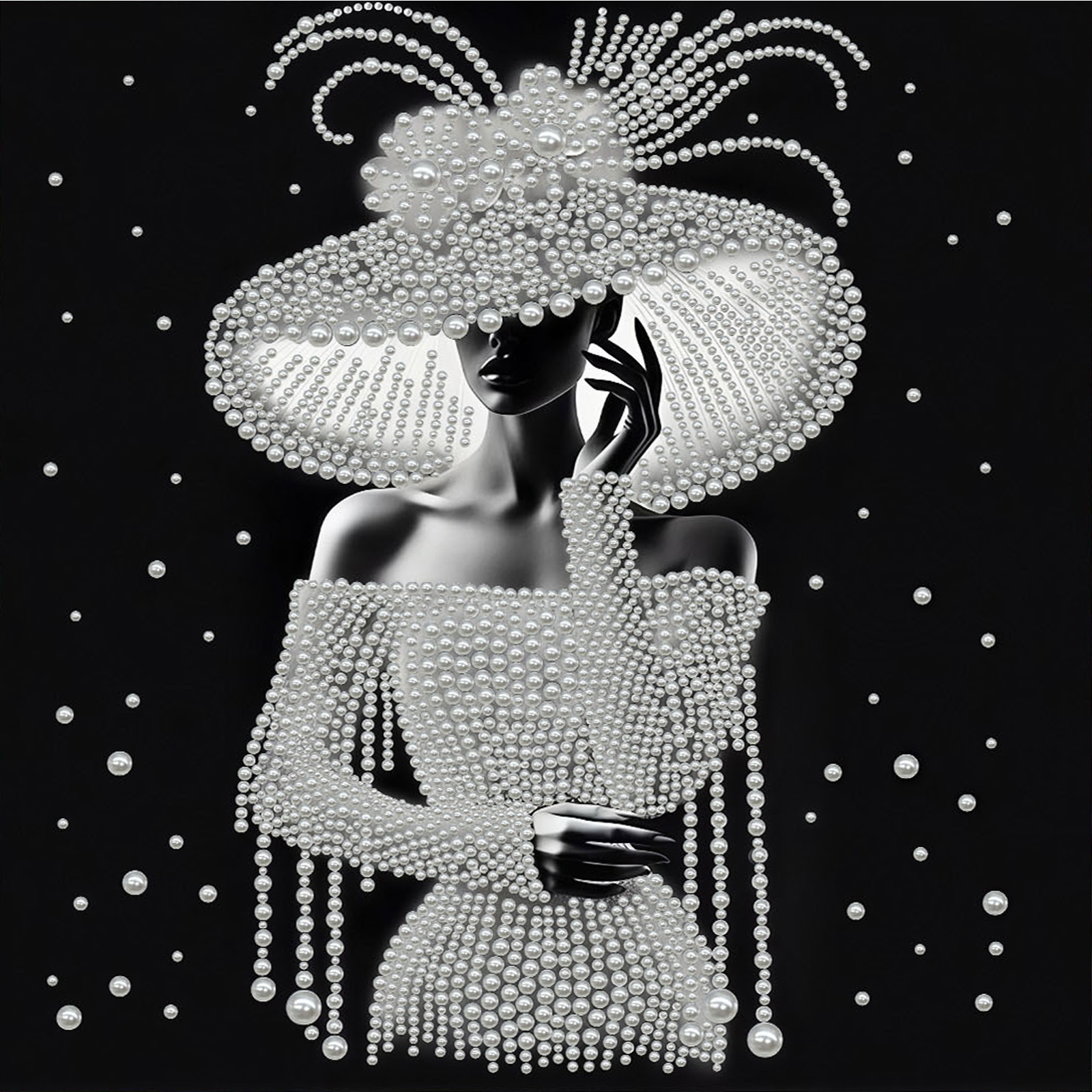 Elegant Lady Full 5D DIY Pearl - Art Craft Decoration Ideas avis et prix