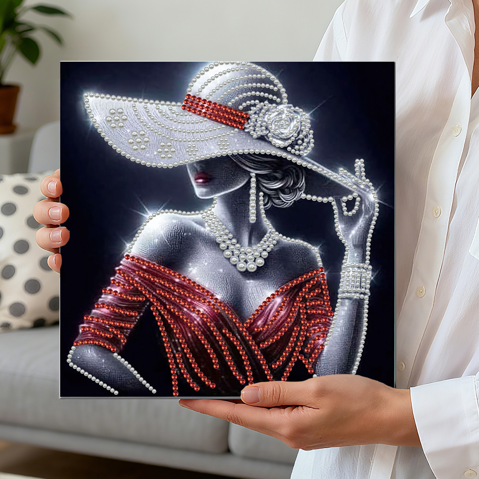 Elegant Lady Full 5D DIY Pearl - Art Craft Decoration Ideas avis et prix