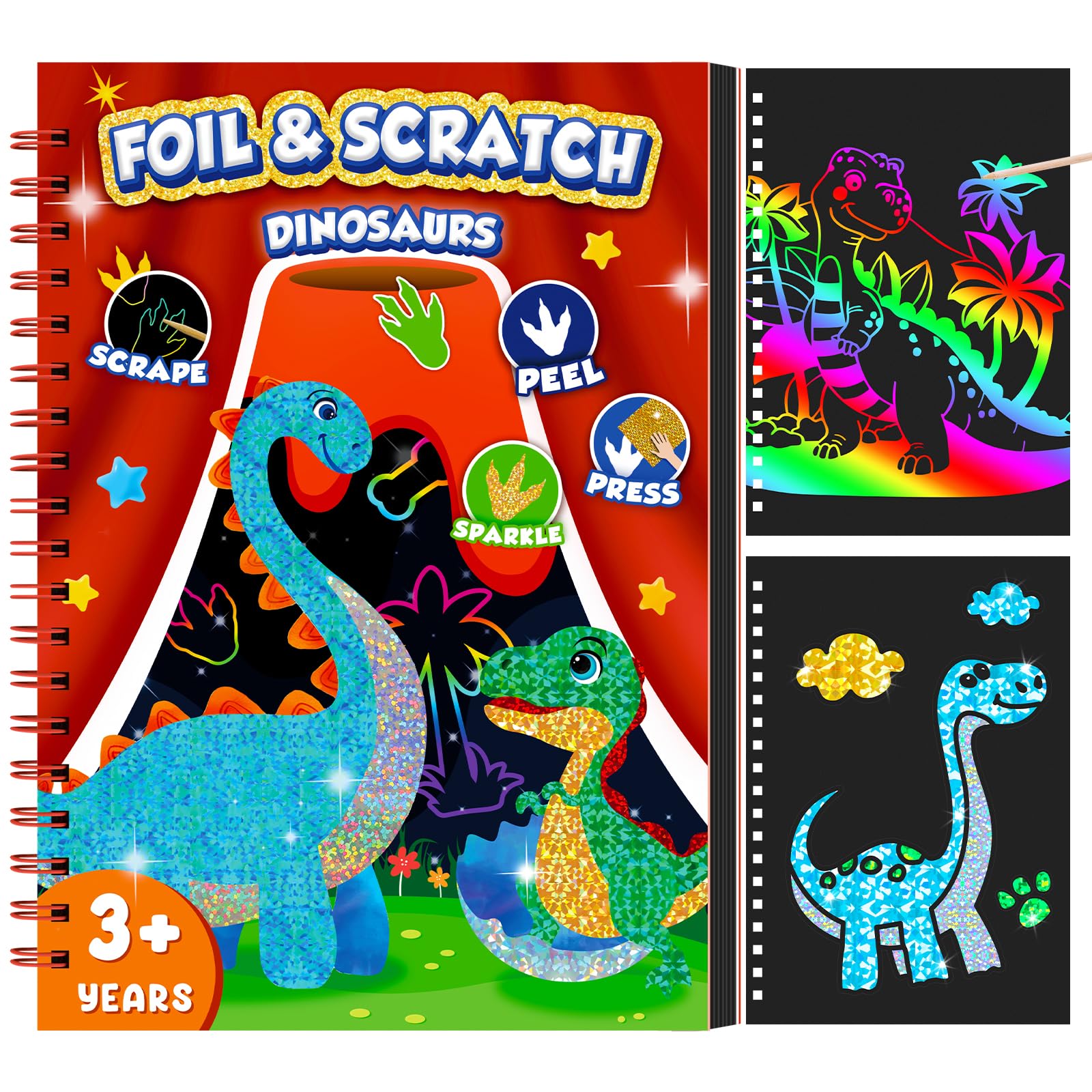 Dinosaur Scratch Art Book for  - Art Craft Dinosaur avis et prix