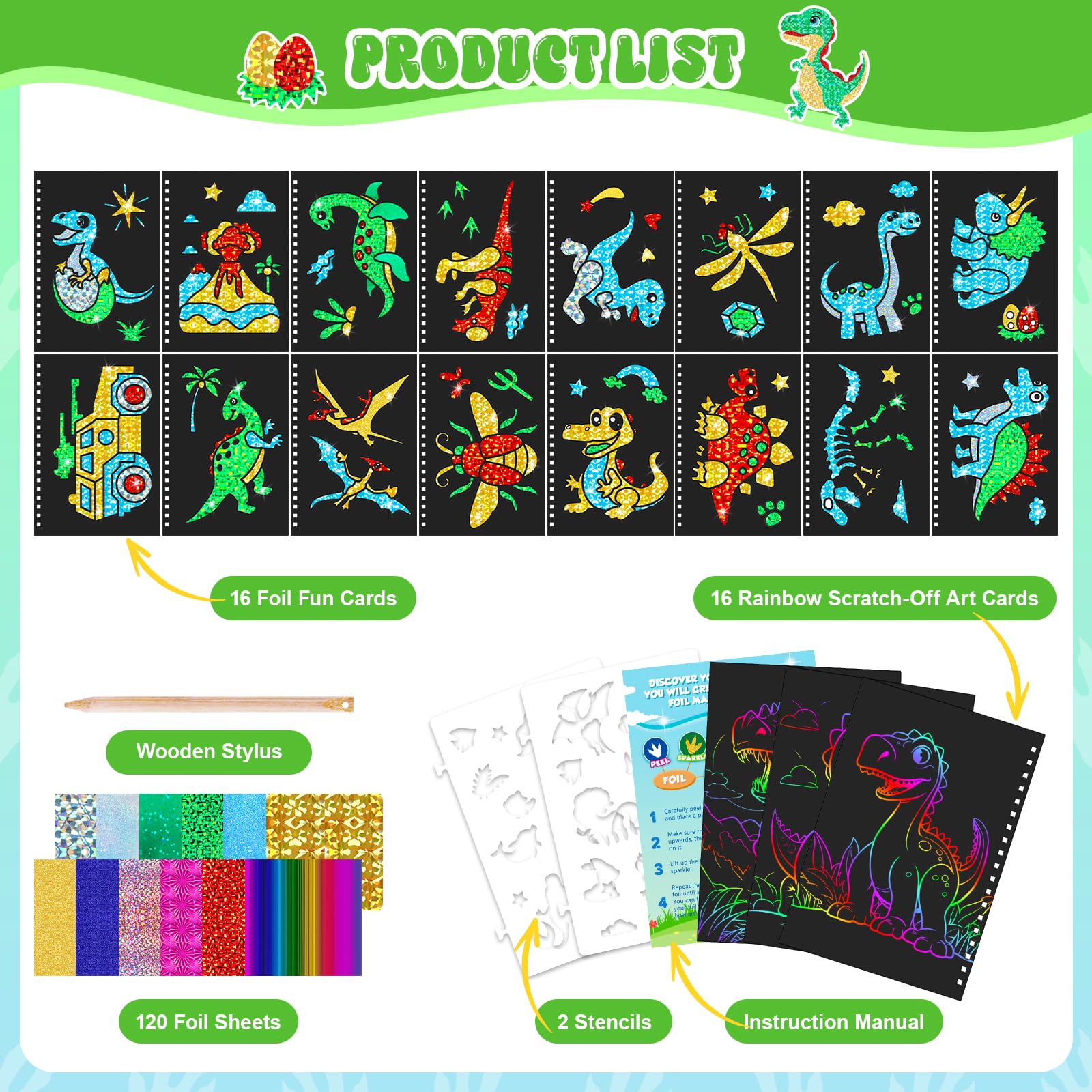 Dinosaur Scratch Art Book for  - Art Craft Dinosaur avis et prix