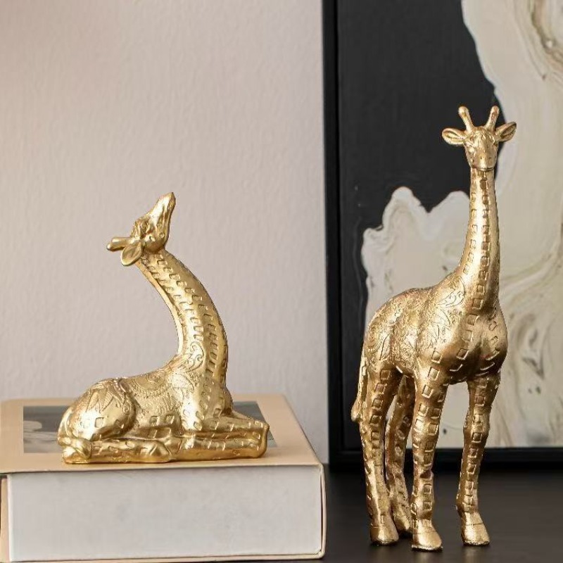 2pcs/set Giraffe Ornament, Gol - Art Craft Cafe avis et prix