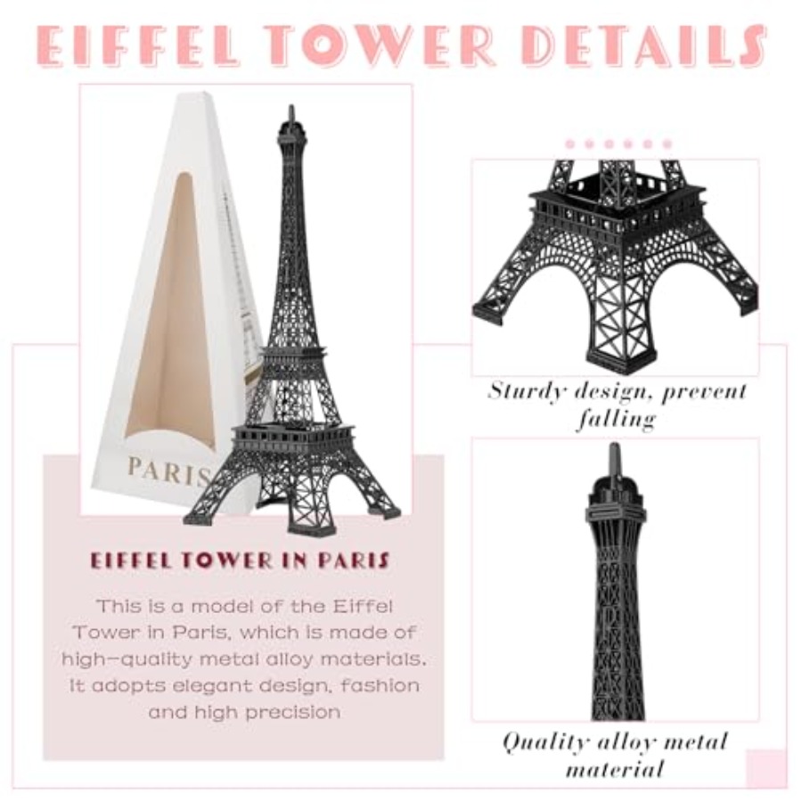 6 Pcs 15'' Eiffel Tower Statue - Art Craft Decoration avis et prix
