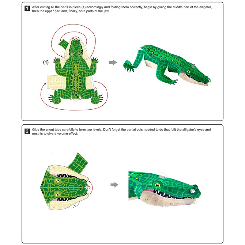 Alligator Crocodile Folding Or - Art Craft Center avis et prix
