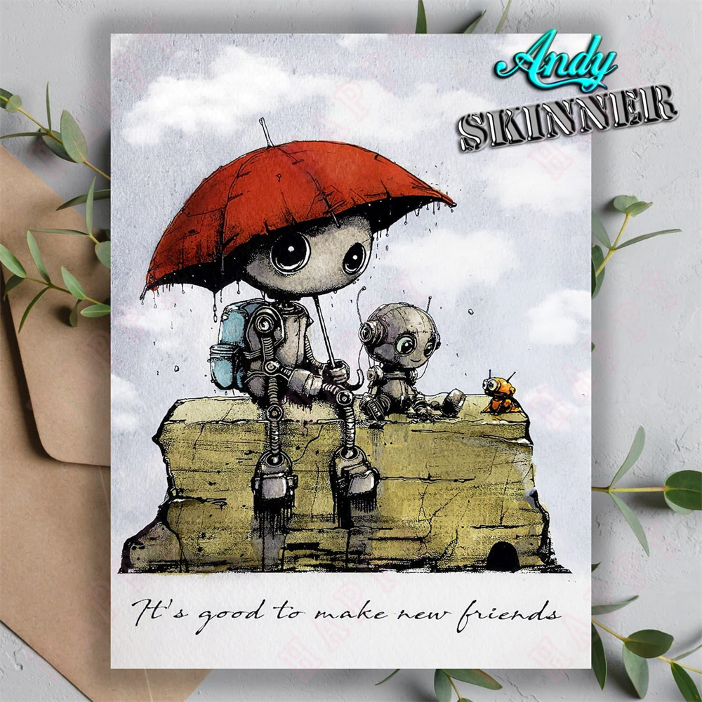 2024 New Friends Stamp Silicon - Art Craft Umbrella avis et prix