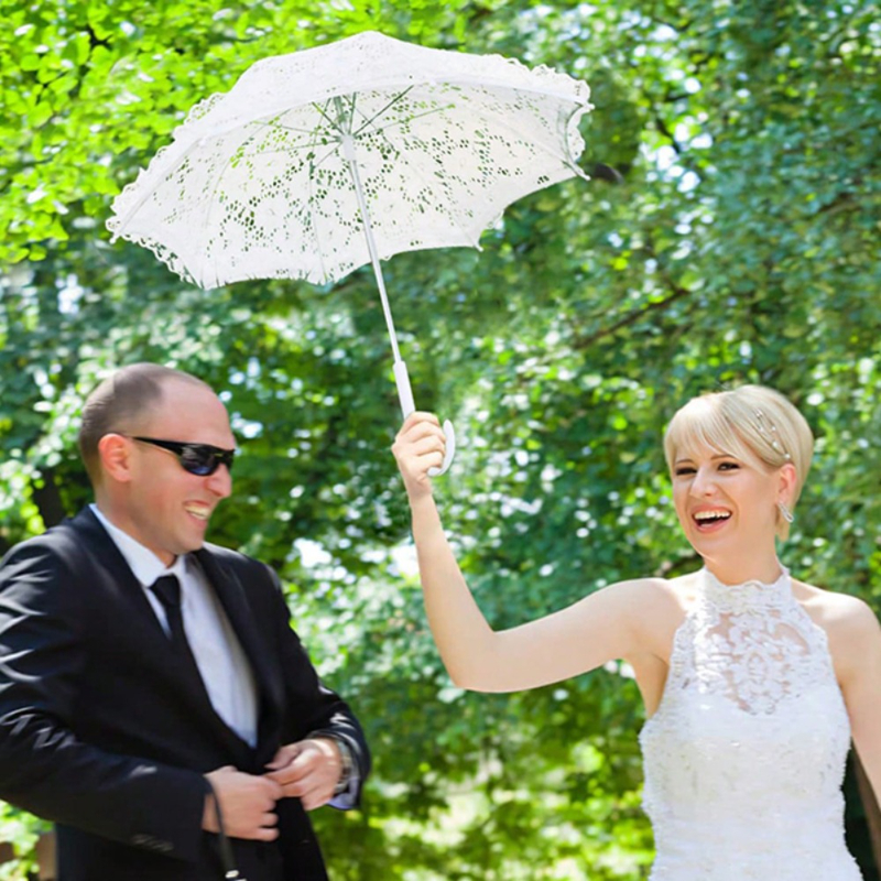 1PC Mini Wedding Lace Parasol, - Art Craft Umbrella avis et prix