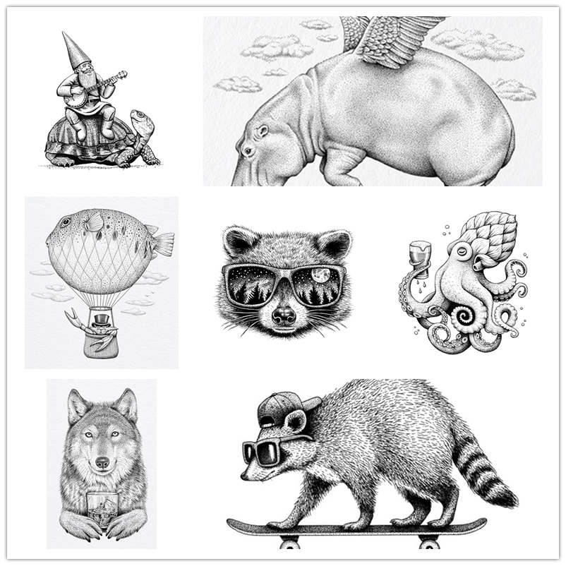 Animals Art Raccoon Cock New D - Art Craft Umbrella avis et prix