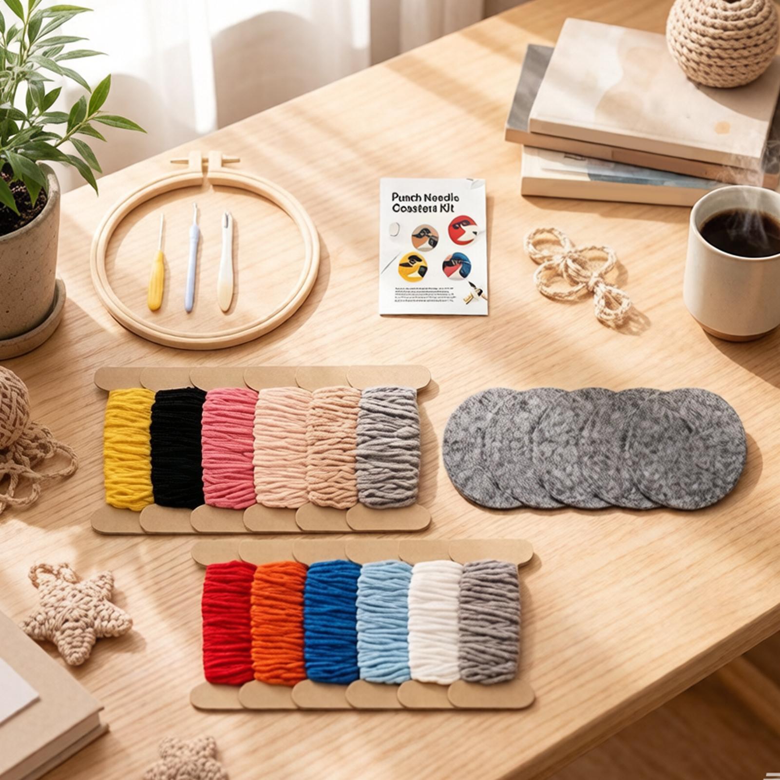 Needle Punch Kit With Yarn Ins - Art Craft Yarn avis et prix
