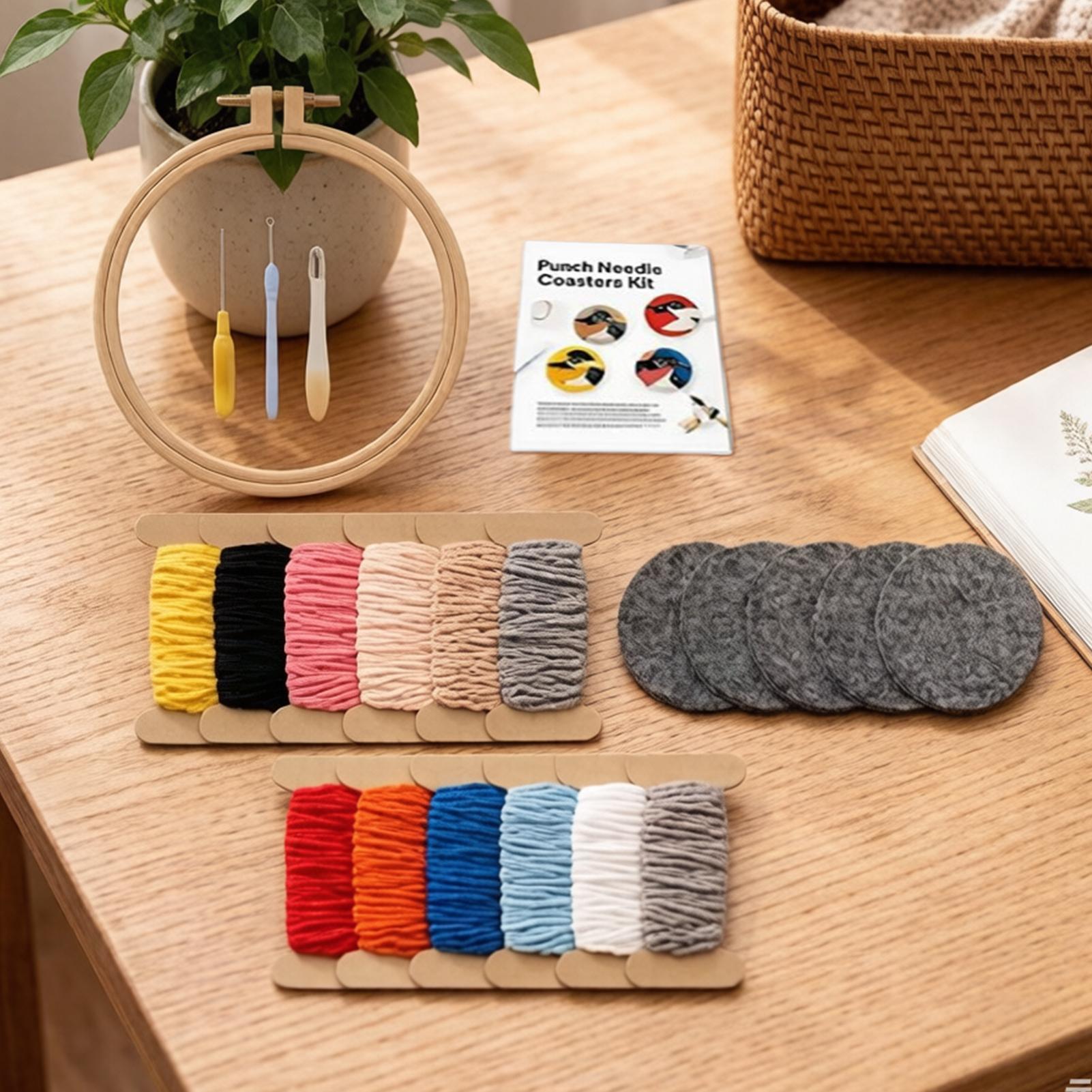 Needle Punch Kit With Yarn Ins - Art Craft Yarn avis et prix