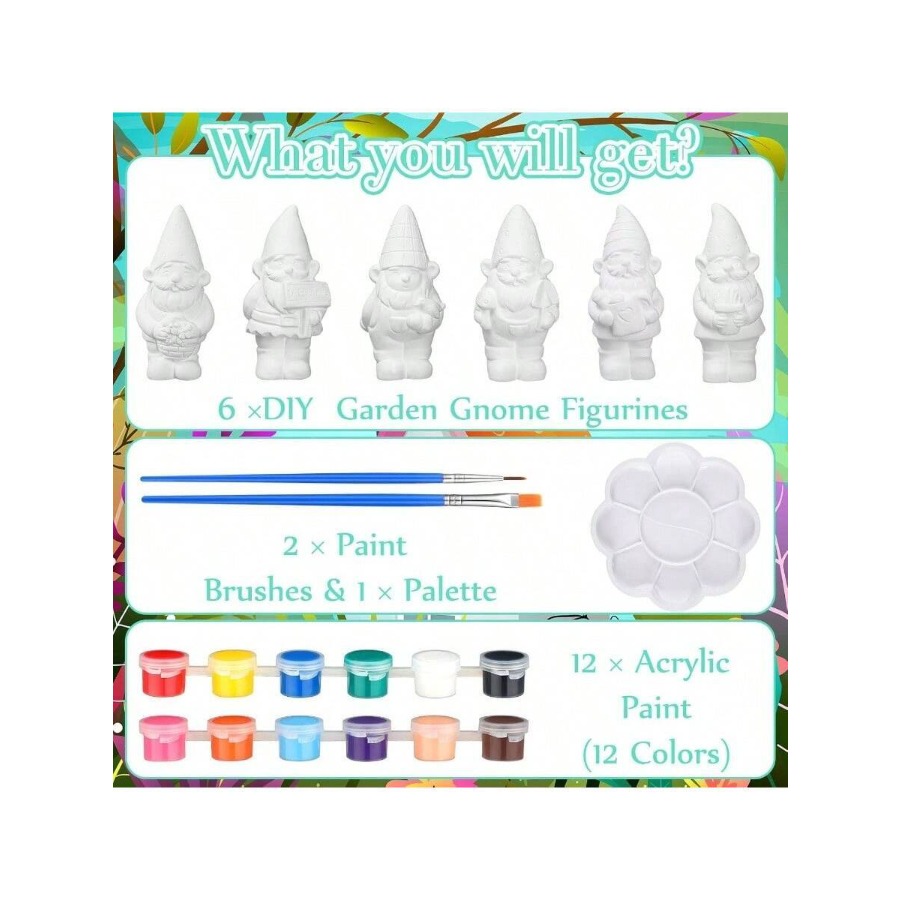 6 Sets Ready To Paint Your Own - Art Craft Japan avis et prix
