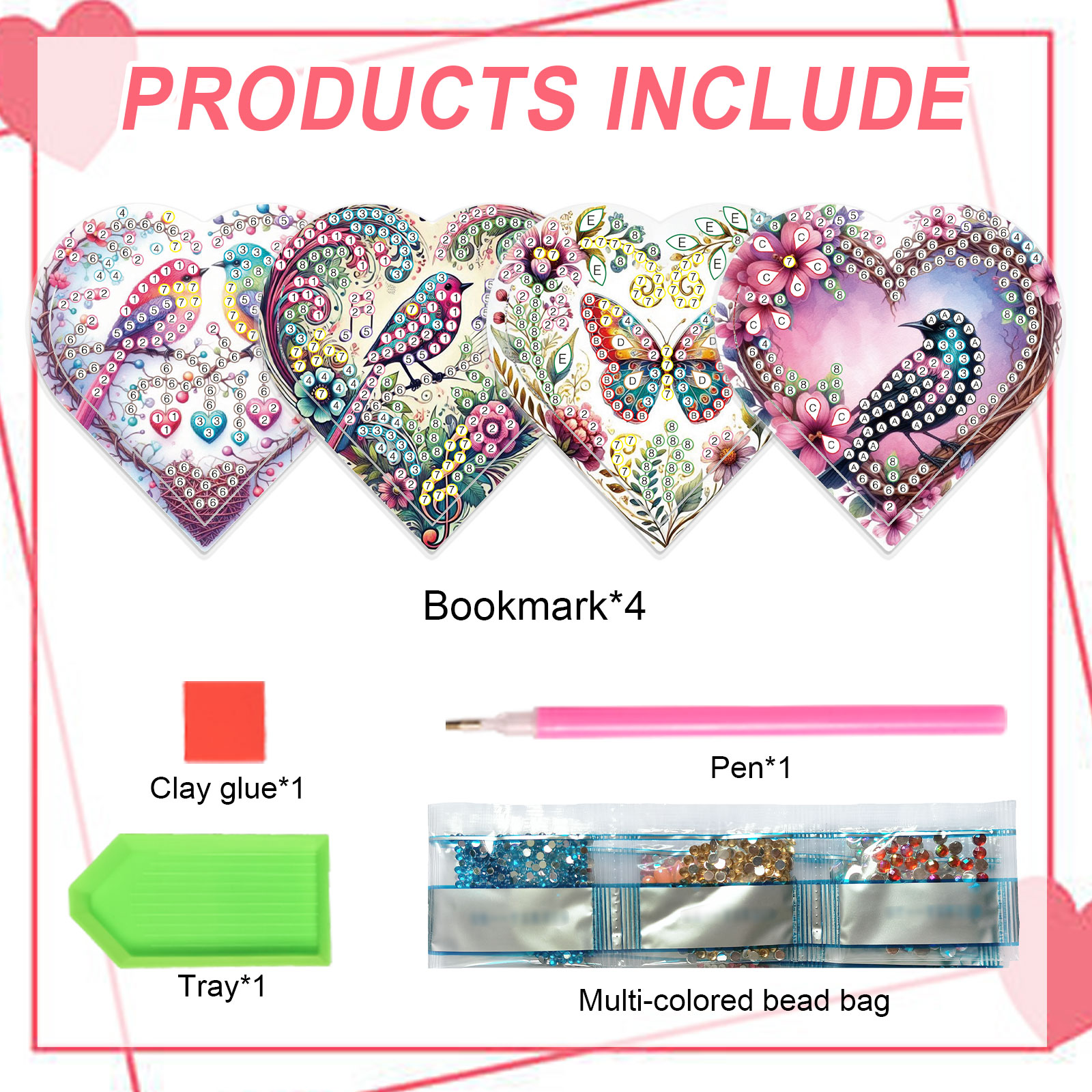 4PCS Diamond Painting Heart Sh - Art Craft Kits avis et prix