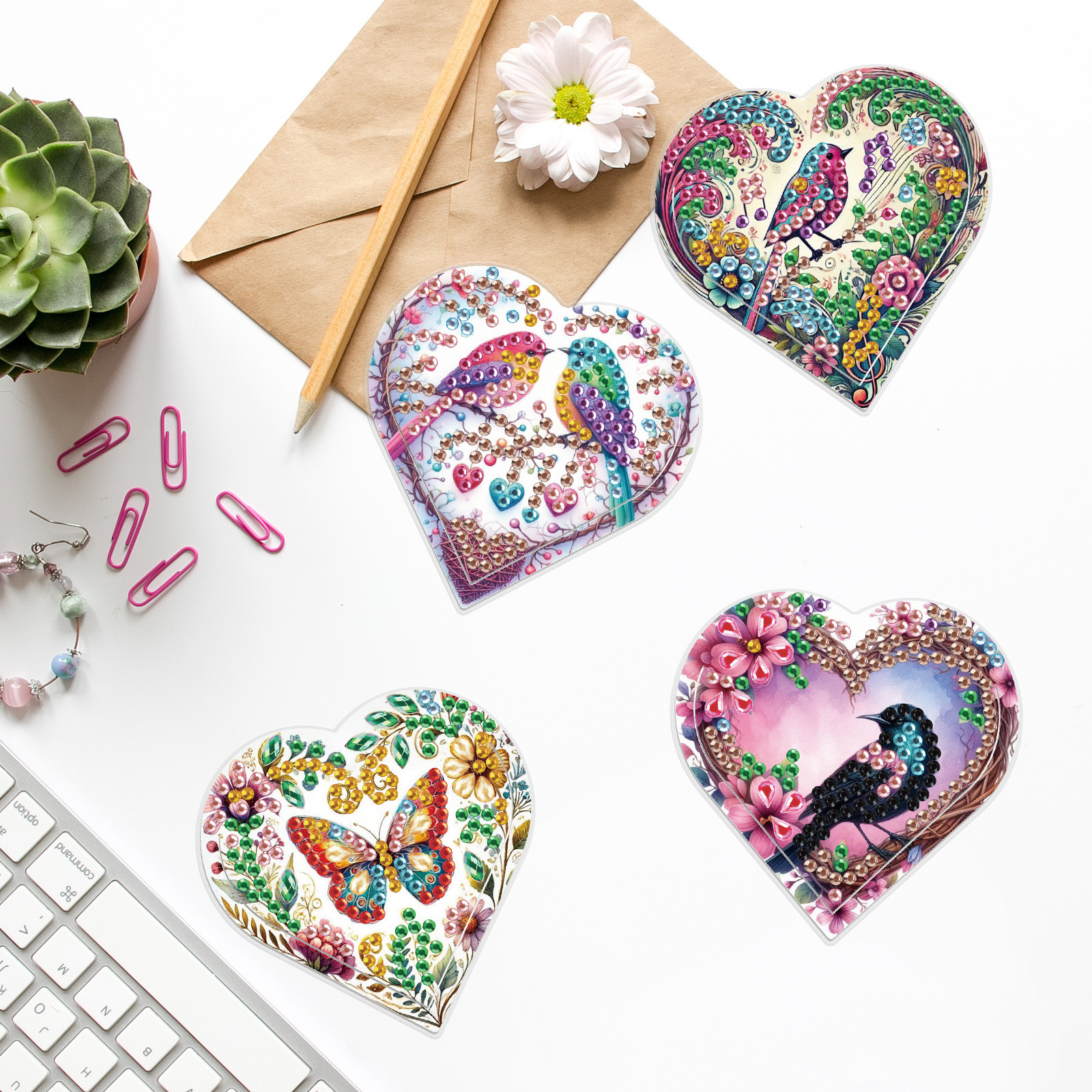 4PCS Diamond Painting Heart Sh - Art Craft Kits avis et prix