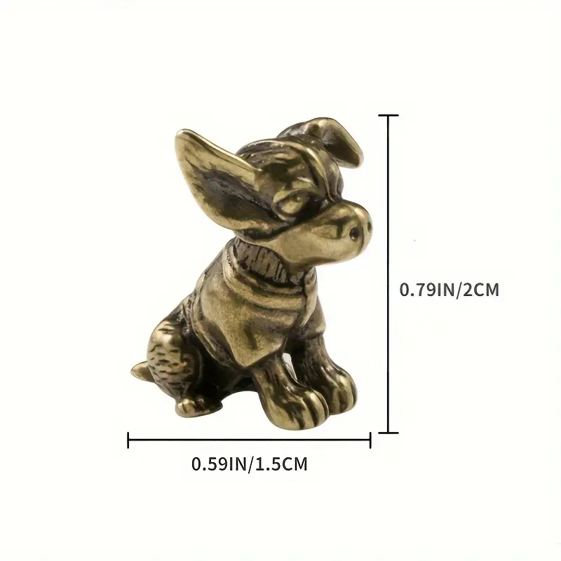 Small Dog Ornament Brass Statu - Art Craft Cafe avis et prix