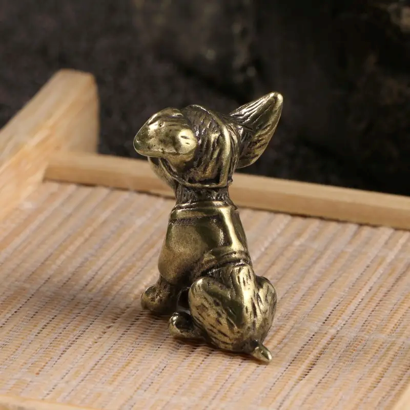 Small Dog Ornament Brass Statu - Art Craft Cafe avis et prix