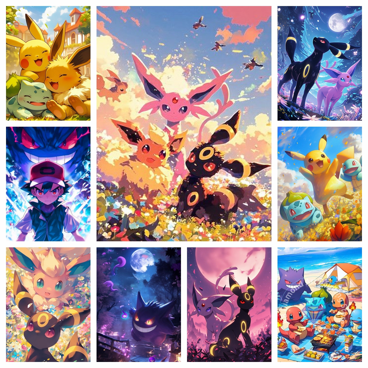Flareon  Jolteon Mewtwo AB Dia - Art Craft Japan avis et prix