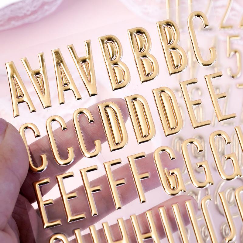 3D Gold Letter & Number Sticke - Art Craft Letter A avis et prix