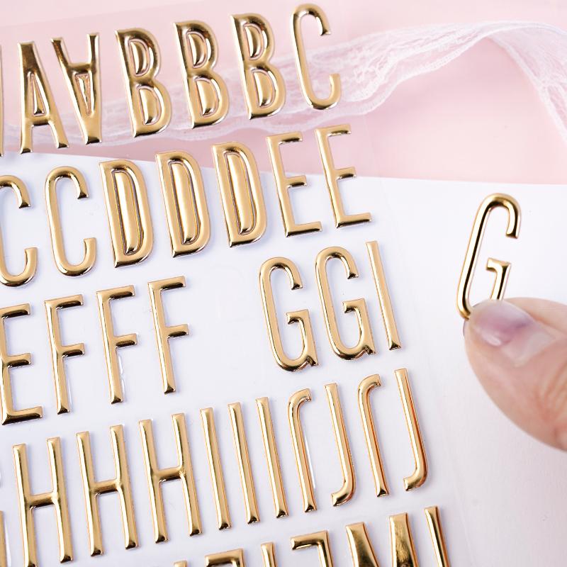 3D Gold Letter & Number Sticke - Art Craft Letter A avis et prix