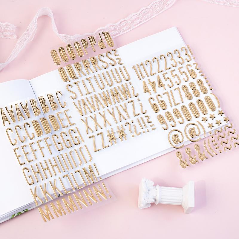 3D Gold Letter & Number Sticke - Art Craft Letter A avis et prix