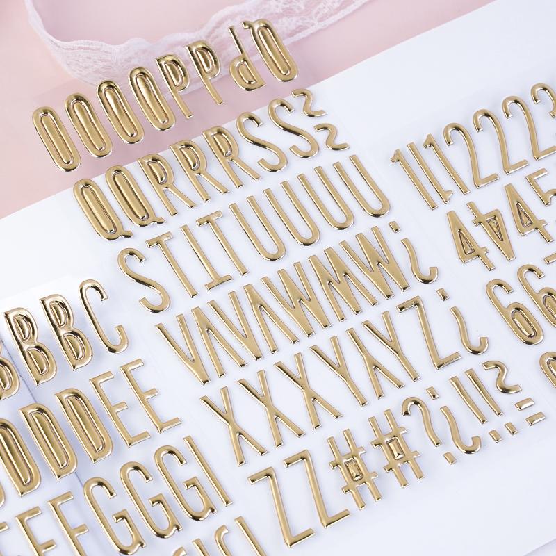 3D Gold Letter & Number Sticke - Art Craft Letter A avis et prix